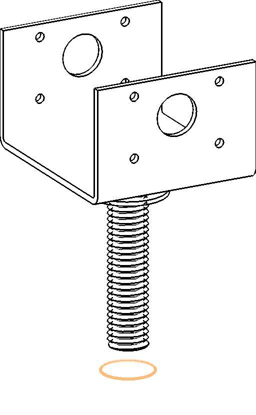Simpson EPB44PHDG Elevated Post Bases