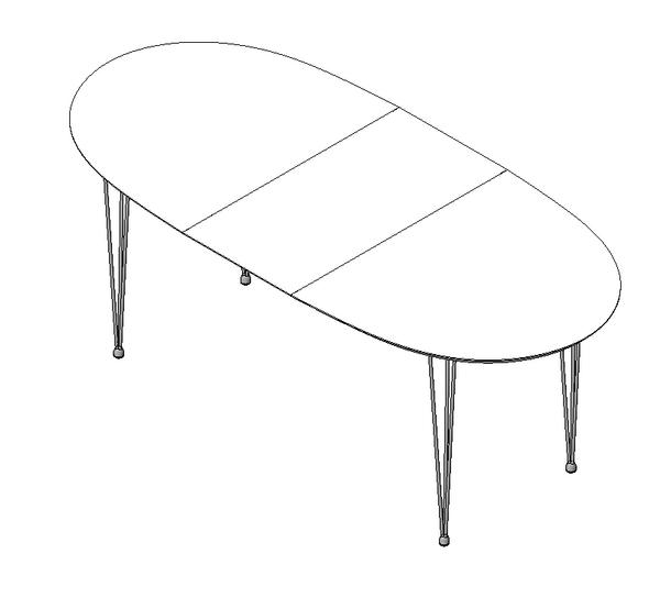 Dining table with 1 extention