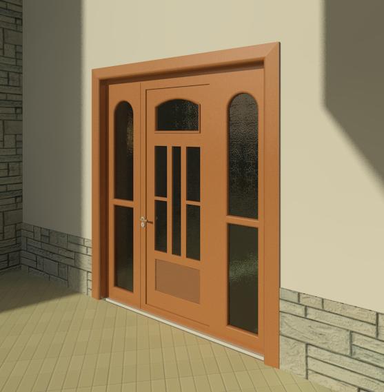 Portoncino con ante laterali