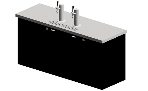 Shallow Depth Keg Cooler