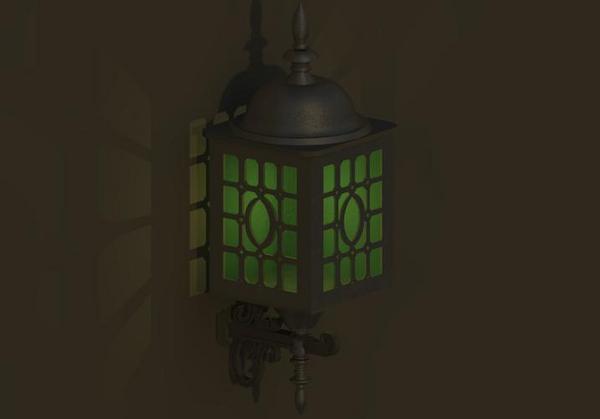 Antique Door Lamp Revised