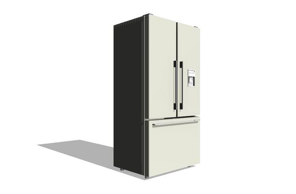 Fisher & Paykel French Door Refrigerator [3d REVIT MODEL]