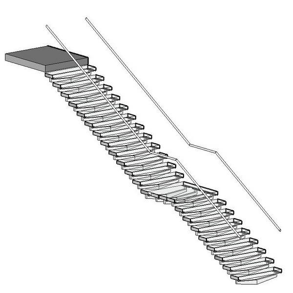 Baluster Wing for stairs on spine