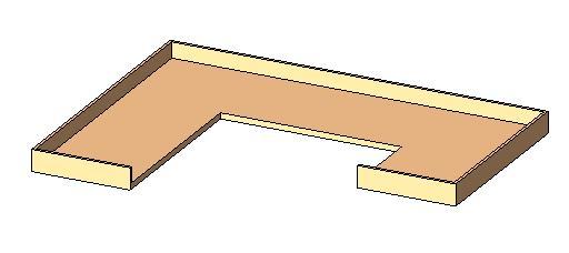 COUNTERTOP - U SHAPED W/ BACKSPLASH AND 2 ENDS