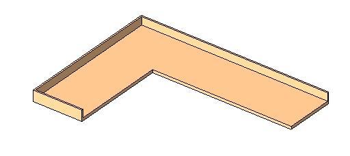 COUNTERTOP - L SHAPED W/ BACKSPLASH AND 1 END