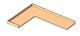 COUNTERTOP - L SHAPED W/ BACKSPLASH AND 1 END