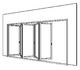 5-panel Bi-fold external door