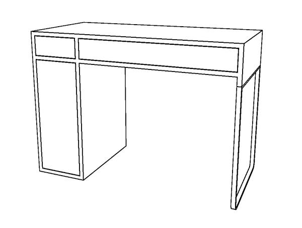 IKEA Micke Desk - Small with drawers