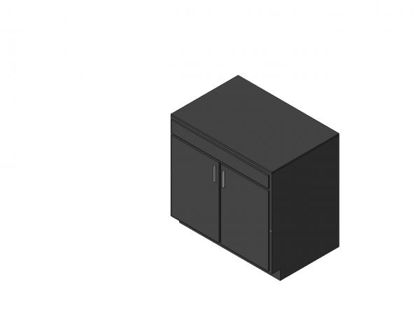 Black Cabinet w/ counter top