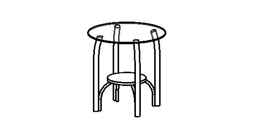 CONTEMPORARY GLASS TABLE