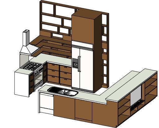 RevitCity com Object Mid Size Kitchen Revit 2020