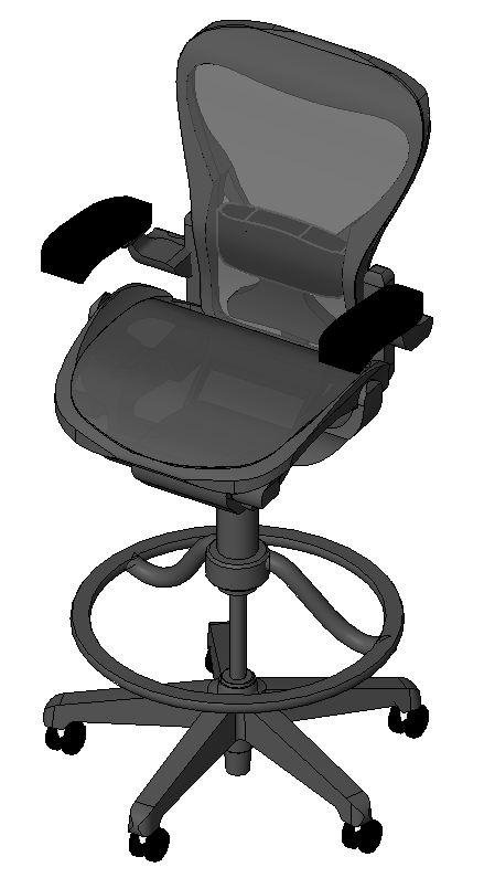 Herman Miller Aeron  Workstool-High
