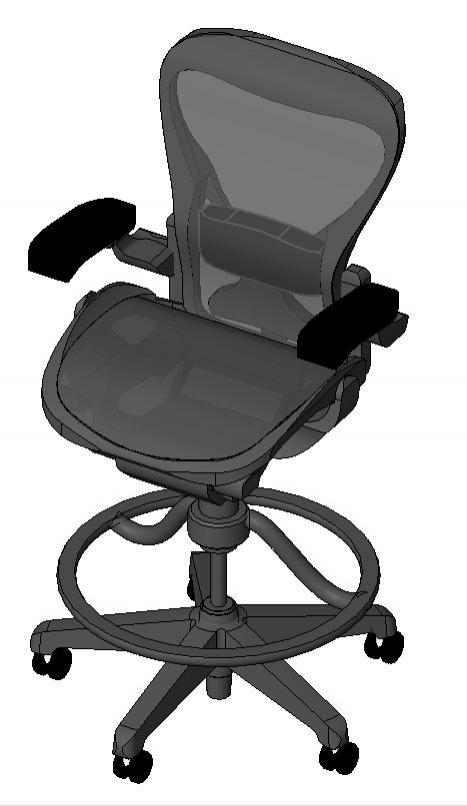 Herman Miller Aeron  Workstool-Low