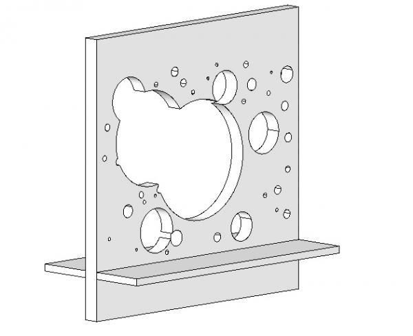 Architectural Wall Bench