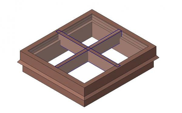 Domo con soportes internos ajustable