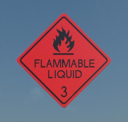 flammable liquid sign