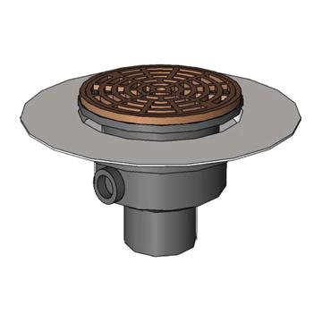 SIOUX CHIEF - HaloDrain™ AdjustableFloorDrain, DeckFlange, Round