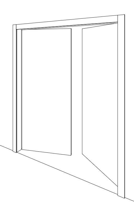 Πορτα δύφιλλη ανοιγώμενη