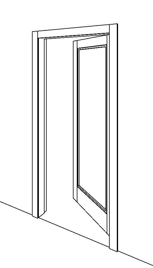 Πορτα μονόφυλλη  ανοιγώμενη με πλαίσιο