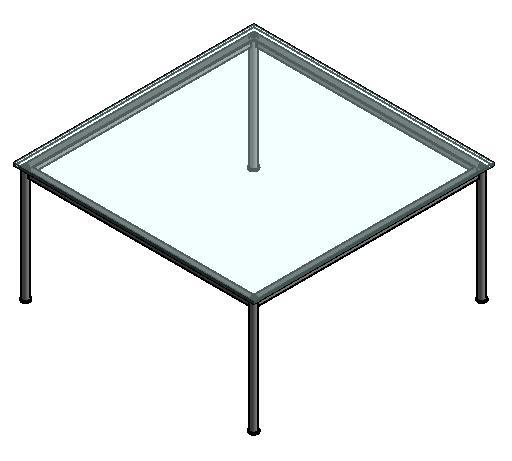 Cassina Lc10 Glass Table