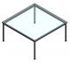 Cassina Lc10 Glass Table