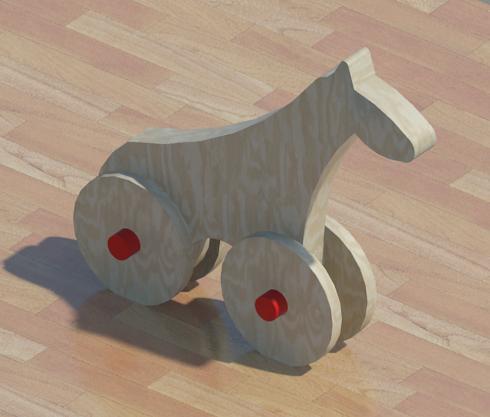 children toy/ caballito de madera