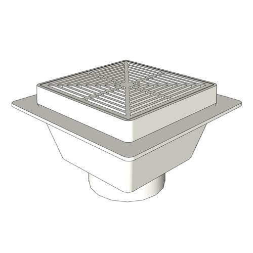 SIOUX CHIEF - SquareMax™ DrainBody, Strainer