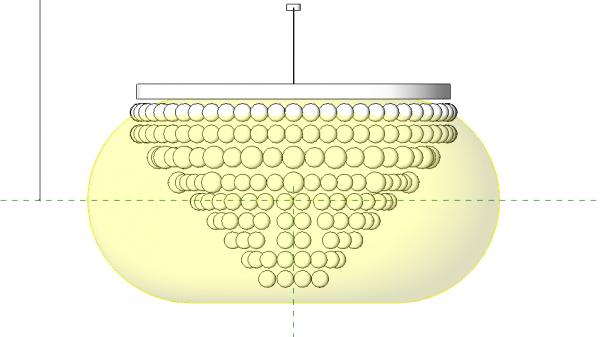 Chandelier - Deco Glam Crystal - Large