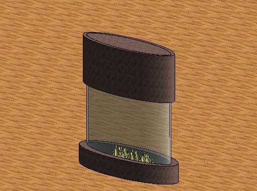 Stone Ellipse Fireplace