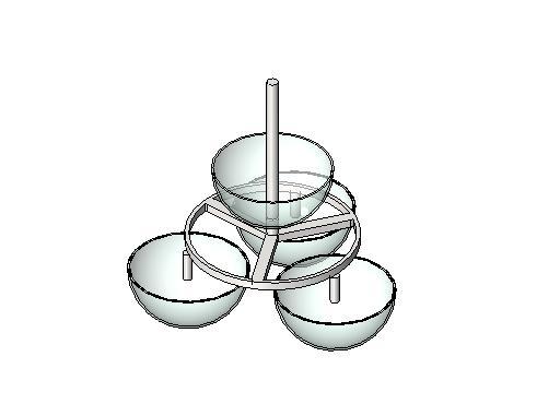 2 Tier Glass Chandelier