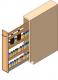 Under Counter Spice Rack