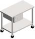 Stainless steel cart with drawer