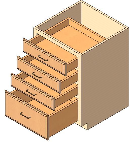 Base Unit, 4 drawer
