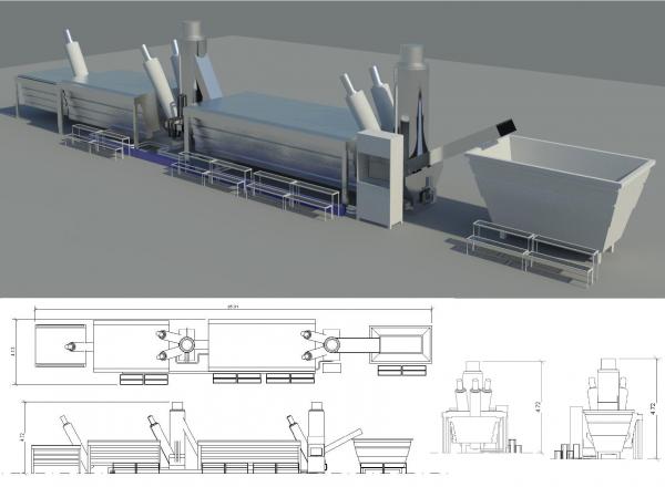 maquina de lavado de plastico pulverizado  plastic washing machine powder