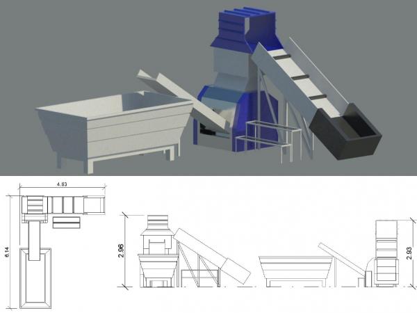 molino para triturar plastico, equipo para industria de reciclaje