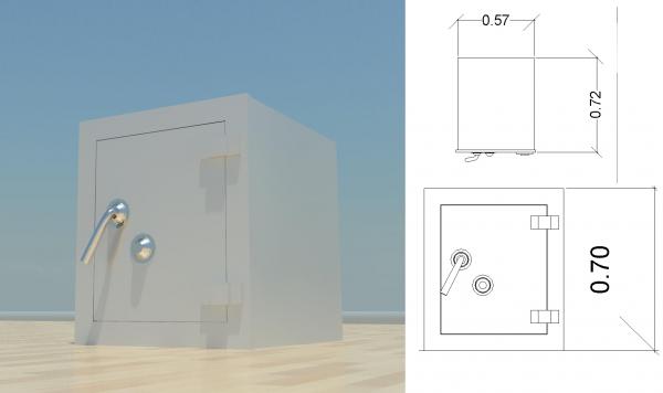 A safe. Una caja fuerte