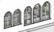 Casement Window combined Arch, Wall Curve, and Sash Trim Parametric