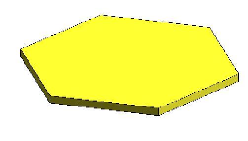 Catan Piece, wheat hexagon