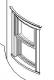 Curved Glass Double Hung Window - Somewhat Parametric