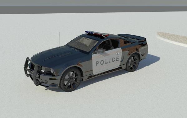 Police Car - Mustang Saleen - Vehicle Car Automobile