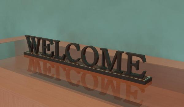 Decorative Welcome Plaque