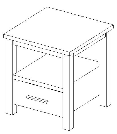 Freedom Forniture Stratford 1 Drawer