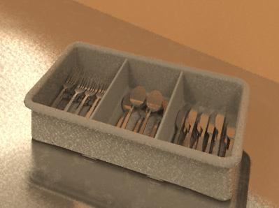 utensil tray (without utensils)