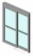 Curtain Wall Panel - Automatic Sliding Single Door