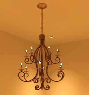 Bronze Chandelier