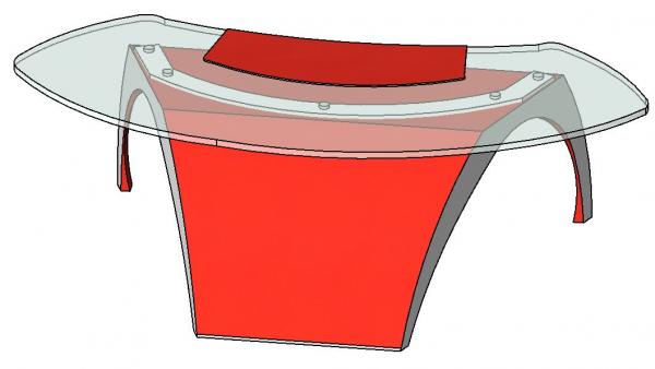 Luna Desk by Pininfarina