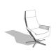 Happy Lounge Chair High Back 5 Star Swivel - HighTower