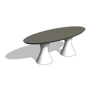 Martini Dual Base Coffee Table - HighTower