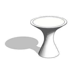 Martini Side Table With Tray Top- HighTower