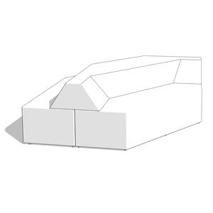 Prism Seating Sectional System - Triple Prism Platform - HighTower